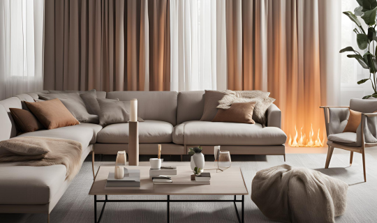 Curtain flame spread