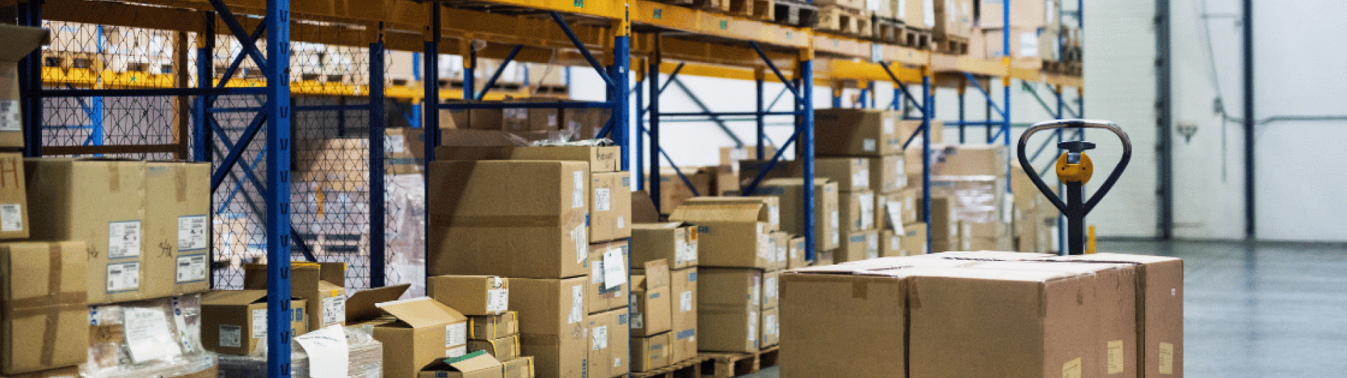 Warehouse with boxes - packaging