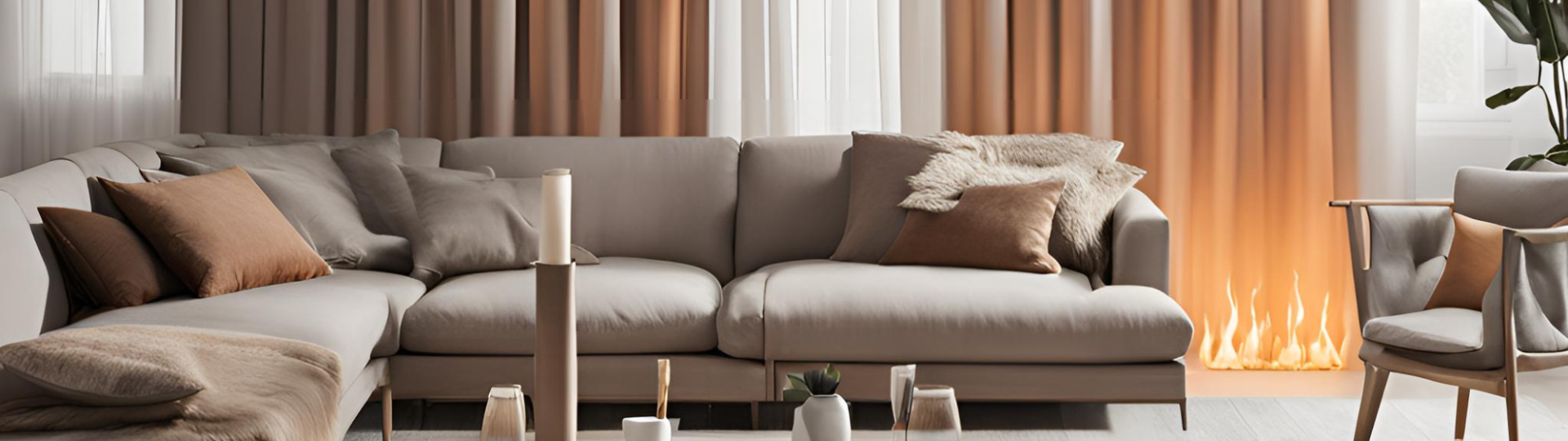 Curtain flame spread